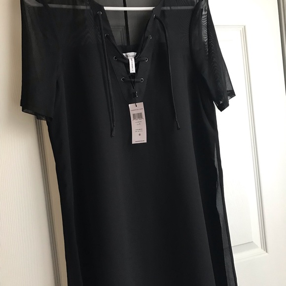 New BCBGENERATION midi lace black dress size S - Picture 6 of 8